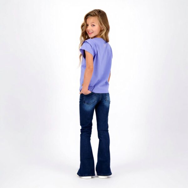 Vingino Mädchen Britte Split Jeans Dark Vintage