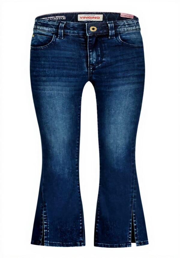 Vingino Mädchen Britte Split Jeans Dark Vintage