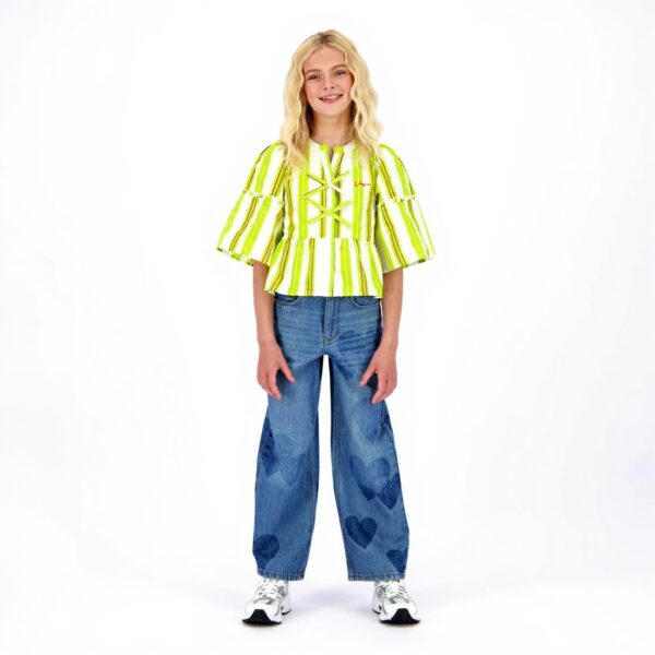 Vingino Mädchen Cassie Heart Jeans Old Vintage Größen