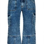 Vingino Mädchen Cato Cargo Wide Leg Jeans Blue Vintage