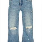 Vingino Mädchen Cato Destroy Jeans Mid Blue Wash