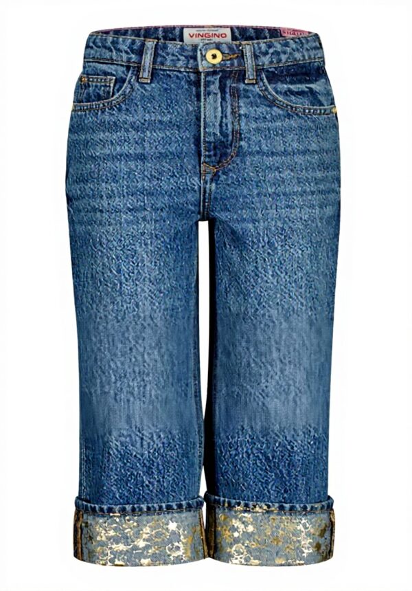 Vingino Mädchen Cato Folded Jeans Blue Vintage Größen