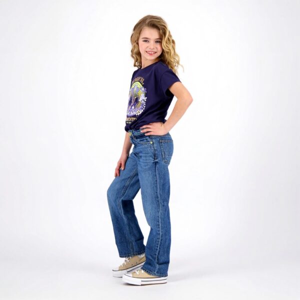 Vingino Mädchen Cato Folded Jeans Blue Vintage Größen