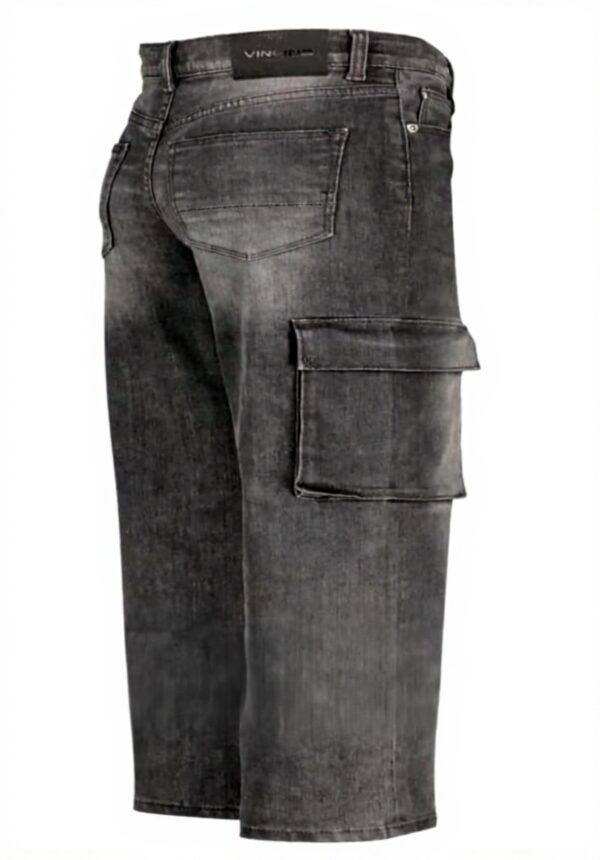 Vingino Mädchen Coco Cargo Jeans Cargo Design Grau Schwarz
