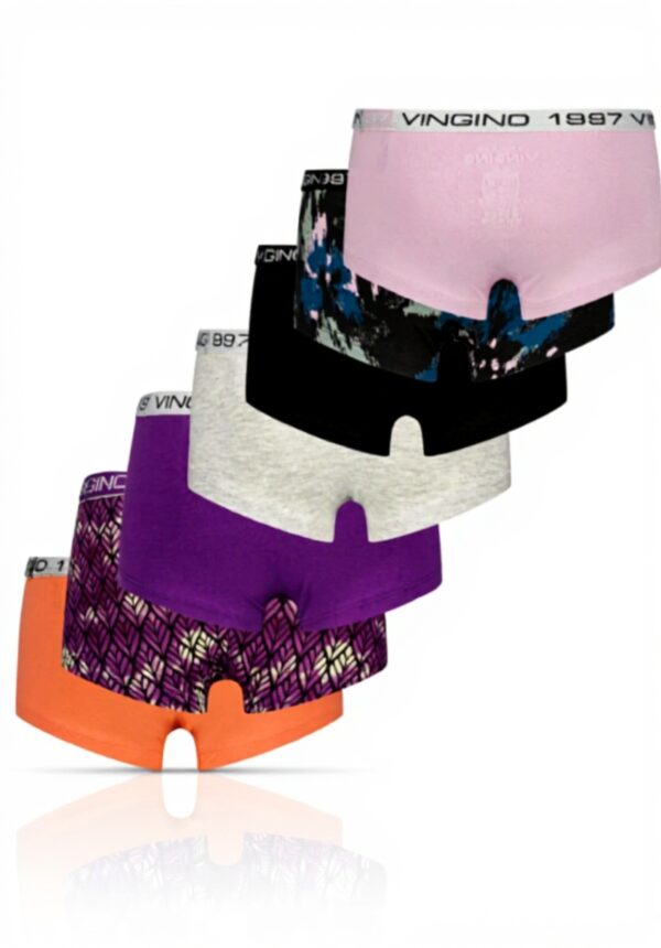 Vingino Mädchen Hipster Unterhosen Schwarz 7er Pack