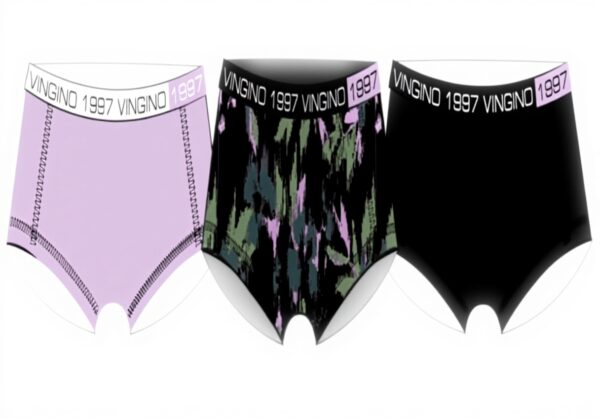 Vingino Mädchen Hipster Unterhosen violett 3er Pack