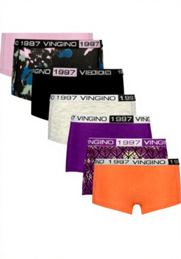 Vingino Mädchen Hipster Unterhosen Schwarz 7er Pack