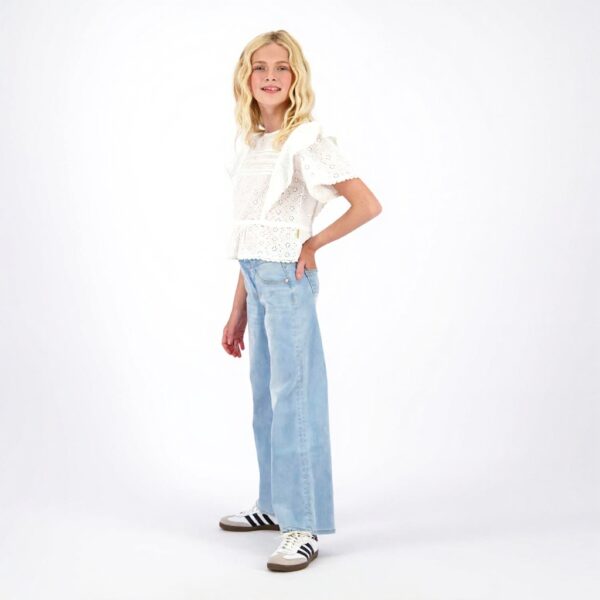 Vingino Mädchen T-Shirt Loulou Real White Baumwolle