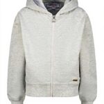 Vingino Mädchen Myra Sweater Vest Grau Kapuzenpullover