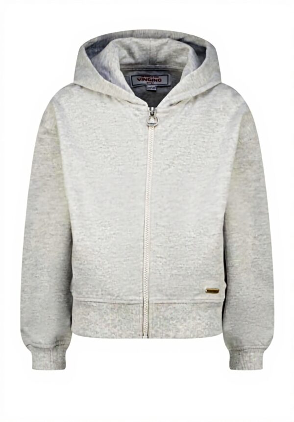 Vingino Mädchen Myra Sweater Vest Grau Kapuzenpullover