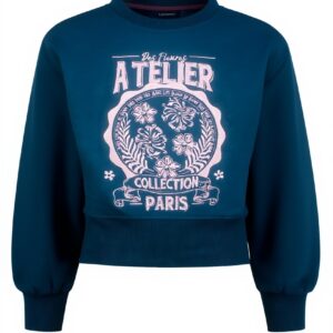 Vingino Mädchen Nydra Sweater Kapuzenpullover Blau Violett