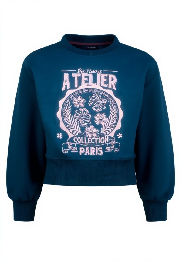 Vingino Mädchen Nydra Sweater Kapuzenpullover Blau Violett