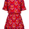 Vingino Mädchen Palmer Dress Breeze Red Sommerkleid