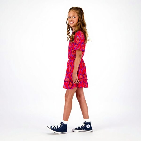 Vingino Mädchen Palmer Dress Breeze Red Sommerkleid