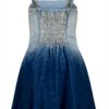 Vingino Mädchen Pipa Dress Mid Blue Wash Kleider