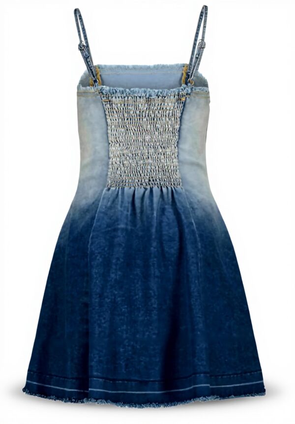 Vingino Mädchen Pipa Dress Mid Blue Wash Kleider