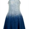 Vingino Mädchen Pipa Dress Mid Blue Wash Kleider