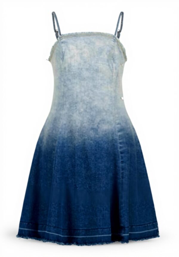 Vingino Mädchen Pipa Dress Mid Blue Wash Kleider