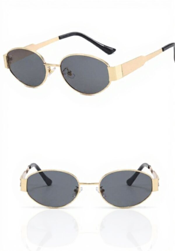 Wvu & Wvo Retro Sonnenbrille UV400 Schutz runde Brille